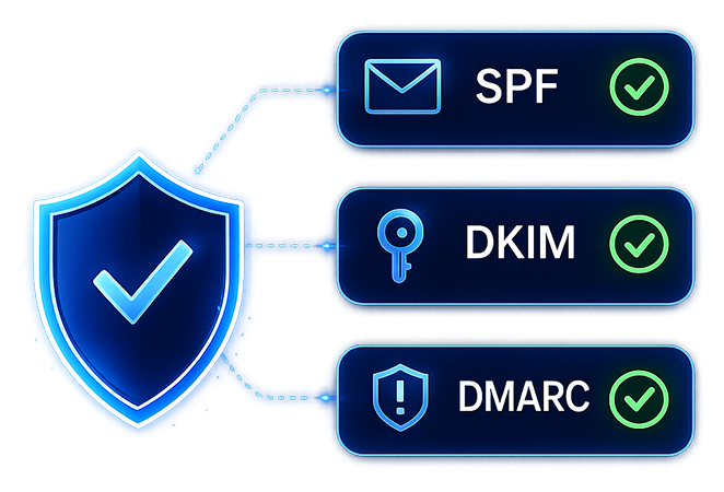 SPF, DKIM & DMARC