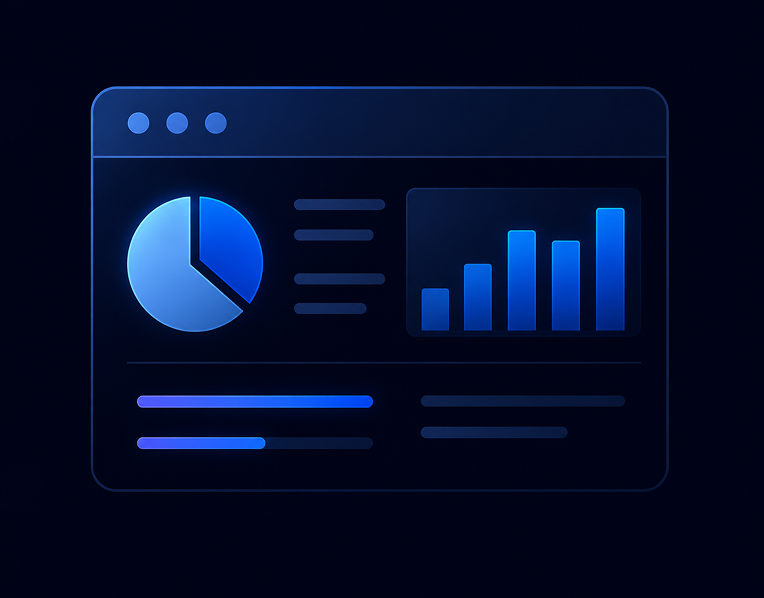 Executive dashboard with vendor risk charts