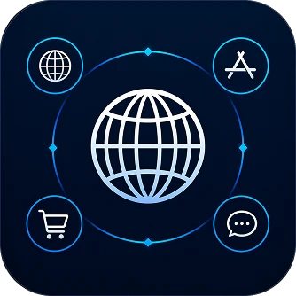 Coverage across platforms icon