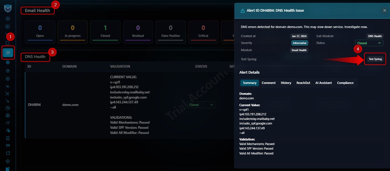 DNS Health screenshot